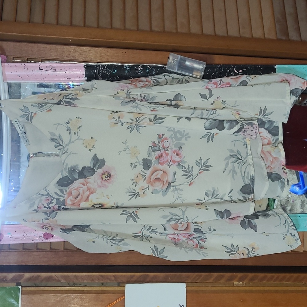 Haute Monde flowy floral blouse.